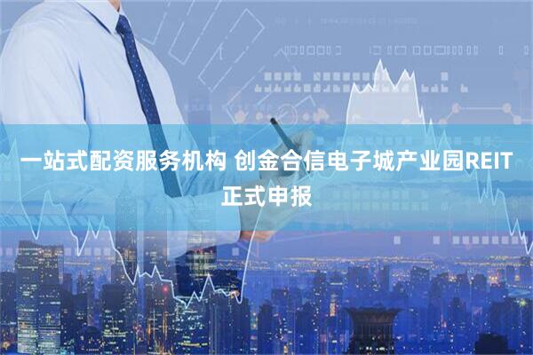 一站式配资服务机构 创金合信电子城产业园REIT正式申报