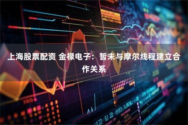 上海股票配资 金禄电子：暂未与摩尔线程建立合作关系